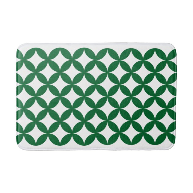 Green Shippo Pattern Bath Mat (Front)