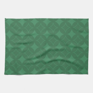 Green Shippo pattern Kitchen Towel