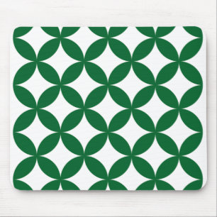Green Shippo Pattern Mousepad