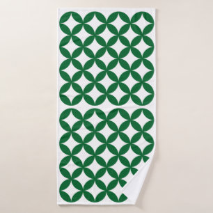 Green Shippo Pattern Towel