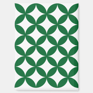 Green Shippo Rectangle Magnet