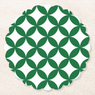 Green Shippo Scalloped Coaster