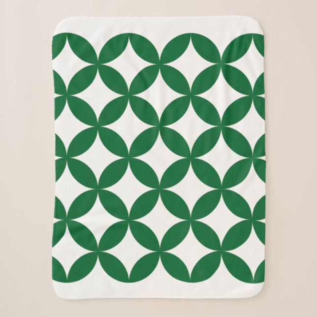 Green Shippo Sherpa Blanket (Front)