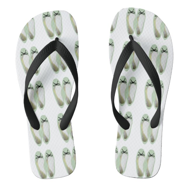 Green Shoes Flip Flops (Footbed)