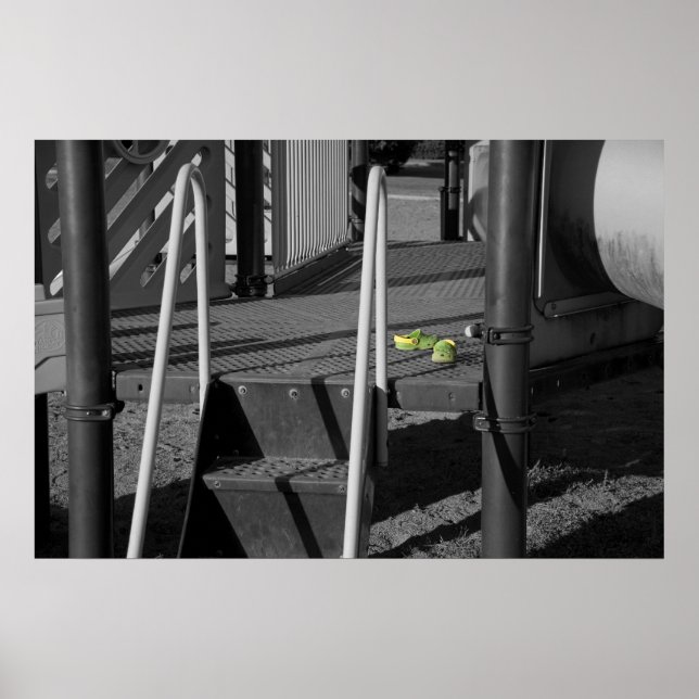 Green Shoes on Playground Print (Front)