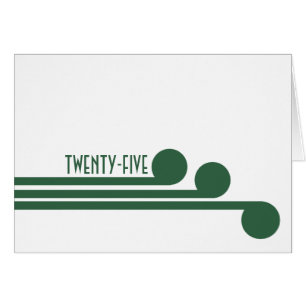 Green Simple Deco Chic Table Number Card