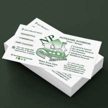 Green Simple Monogram Logo Cleaning Services