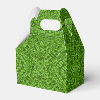 Green Skin Vintage Fractal Kaleidoscope Favor Box
