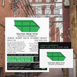 Green Skip, Skip/Dumpster Company Advertising Flyer