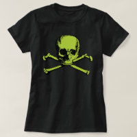 Green Skull And Crossbones T-Shirt
