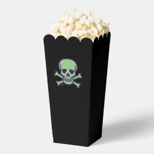 Green Skull black popcorn boxes
