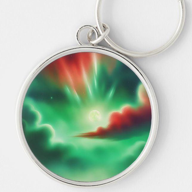 green sky keychain (Front)