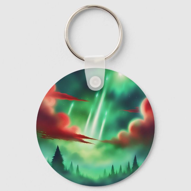 green sky keychain (Front)