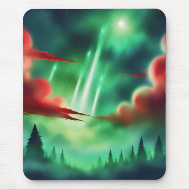 green sky mouse pad (Front)