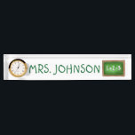 Green Slate Chalkboard School Math Teacher Nameplate<br><div class="desc">Just personalize with your information! Name plate design features an original marker illustration of a green slate chalkboard with a simple math equation.

This design is also available on other products. Don't see what you're looking for? Need help with customization? Contact Rebecca to have something designed just for you.</div>