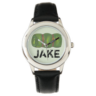 Green Sleeping Bag Camp Roll Personalized Watch