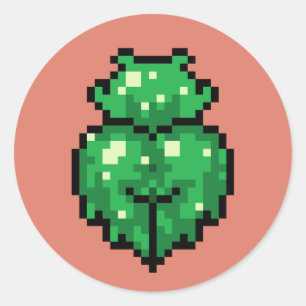 Green slime girl Sticker