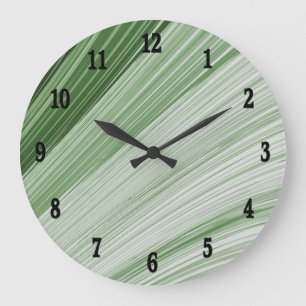 Green Sliver Wall Clock