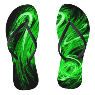 Green Smoke Flip Flops
