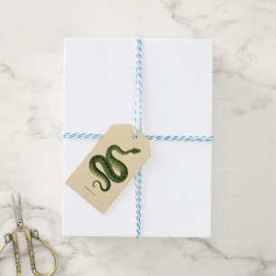 Green Snake Gift Tags