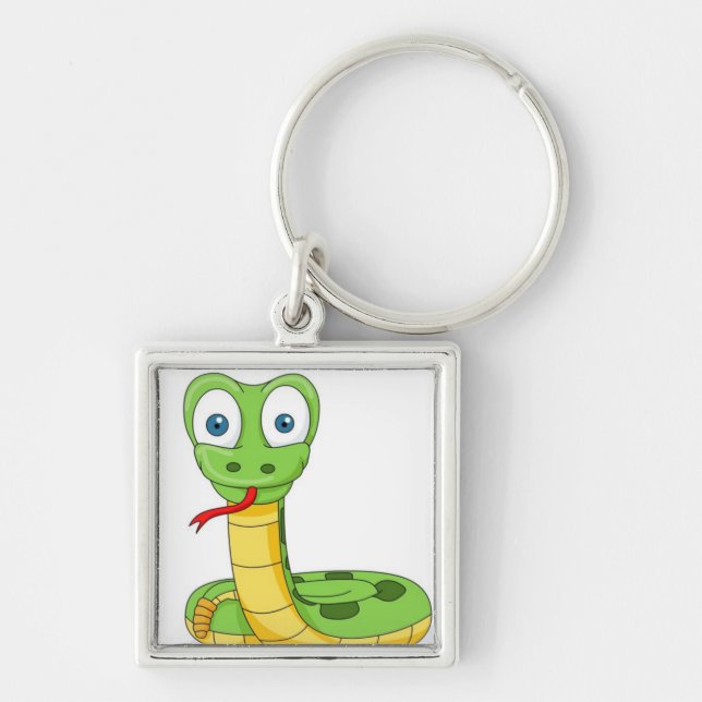 Green Snake Keychain (Front)