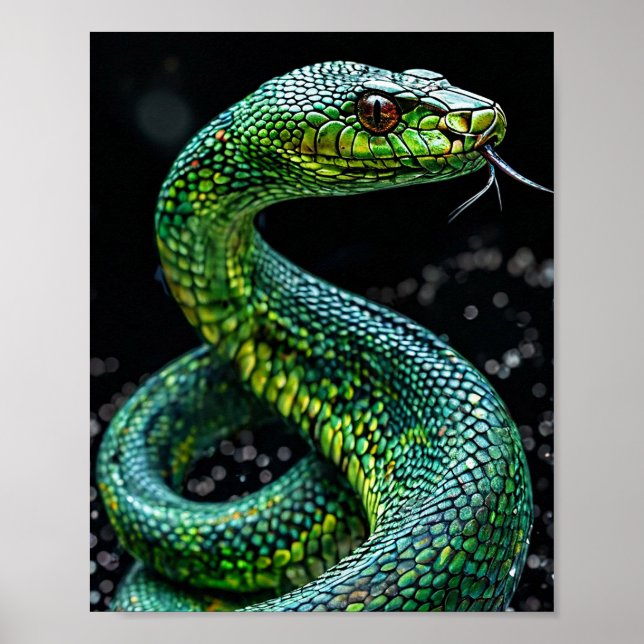 Green snake poster (Front)