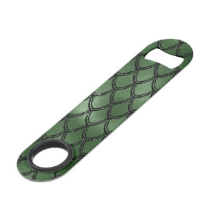 Green Snake Serpent Reptile Pattern Bar Key