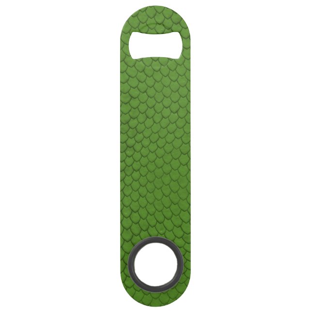 Green Snake Skin Texture Bar Key (Front)