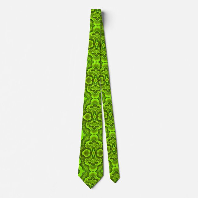 Green Snake Texture Tie (Front)