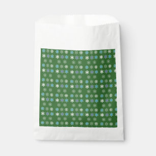Green Snowflake Favour Bag