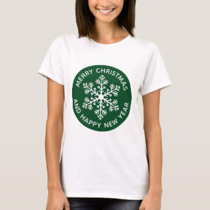Green Snowflake Festive T-Shirt