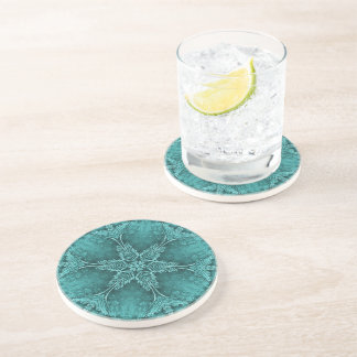 Green Snowflake Star Coaster