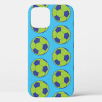 Green Soccer Balls Sports Lovers Football Players
