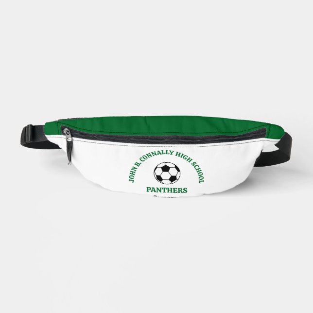 Green Soccer Player Personalized Team Fanny Pack (Front)