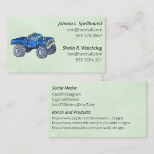 Green Social introduction calling card-pickup Business Card