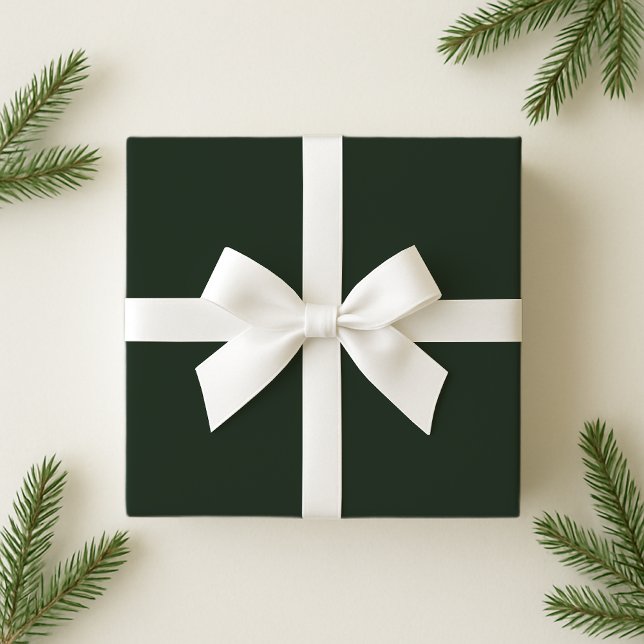 Green Solid colour Christmas Wrapping Paper (Creator Uploaded)