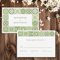 Green Spanish tiles