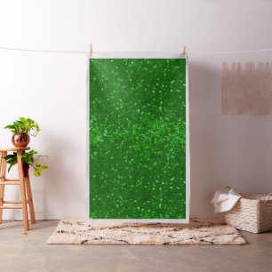 Green sparkling glitter pattern fabric
