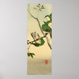 Green Sparrows no.1 Poster