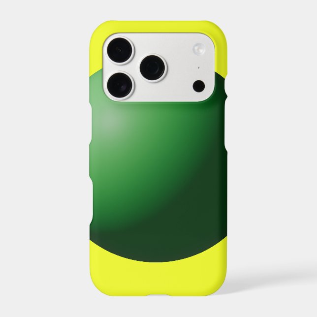 Green Sphere on Yellow  (Back)
