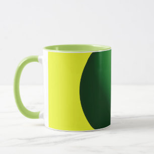 Green Sphere on Yellow Mug