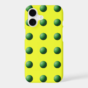 Green Spheres on Yellow