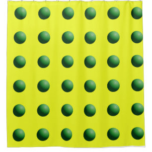 Green Spheres on Yellow 