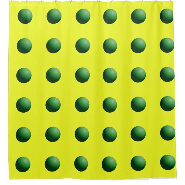 Green Spheres on Yellow  (Front)