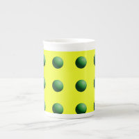 Green Spheres on Yellow