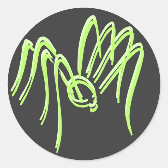 Green Spider Stickers (Front)