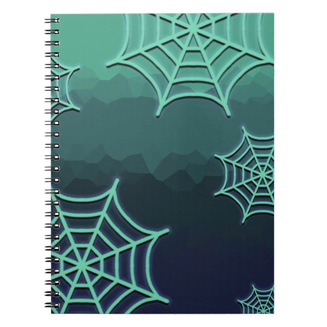 Green Spiderweb Notebook (Front)