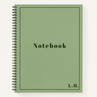 Green Spiral Notebook