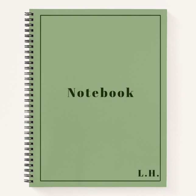 Green Spiral Notebook (Front)
