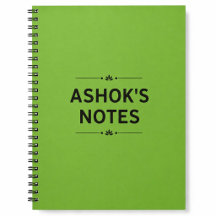 Green Spiral Notebook | Journal & Daily Notes